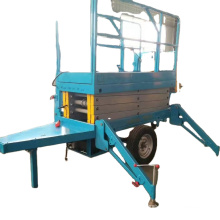 CE 16m 18m high weight trailer mobile scissor lift with 2-wheel